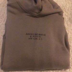Men’s Abercrombie Hoodie Brown/Tan Large